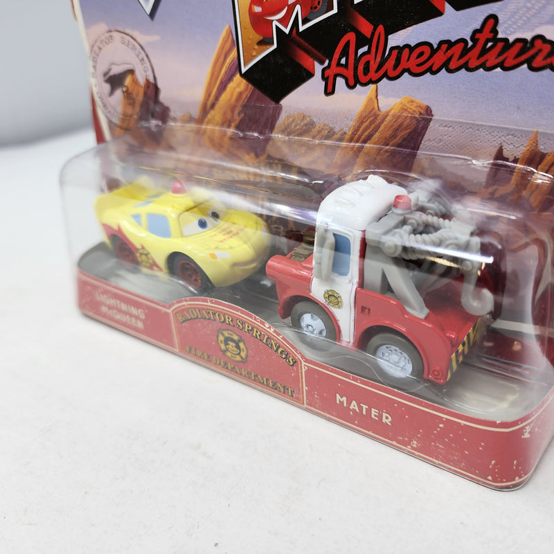 McQueen & Mater *  Radiator Springs Fire * Disney Pixar The World of CARS Mini Adventures