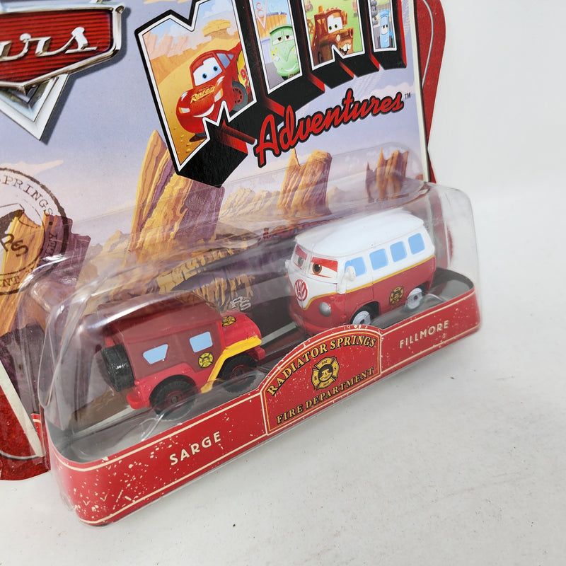 Sarge & Fillmore *  Radiator Springs Fire * Disney Pixar The World of CARS Mini Adventures