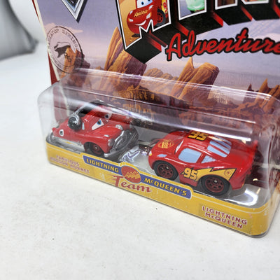 Hudson Hornet & McQueen *  McQueen's Team * Disney Pixar The World of CARS Mini Adventures