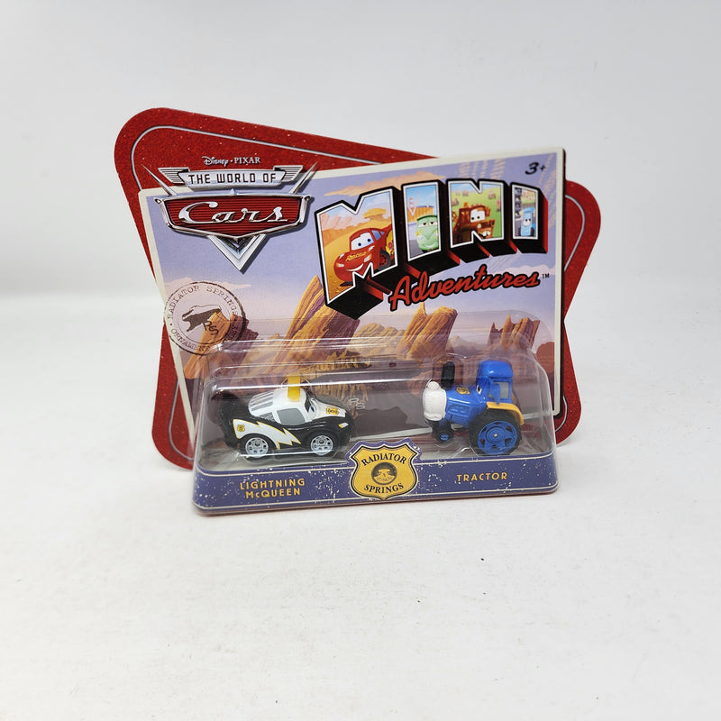 McQueen & Tractor *  Radiator Springs * Disney Pixar The World of CARS Mini Adventures