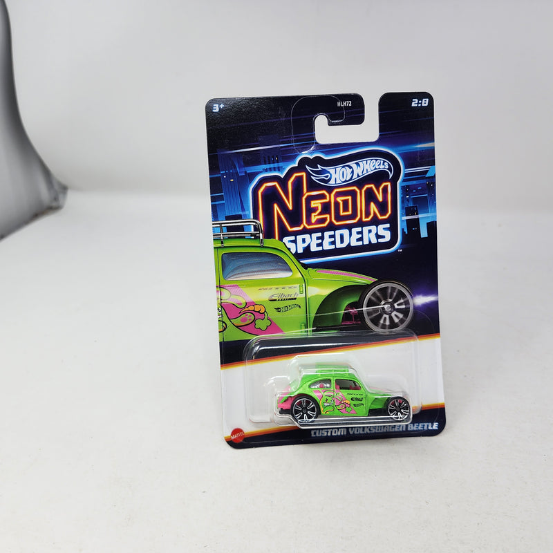 Custom Volkswagen Beetle * Hot Wheels Neon Speeders