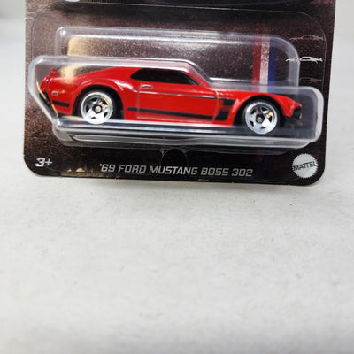'69 Ford Mustang Boss 302 * RED * Hot Wheels 60 Years Ford Mustang