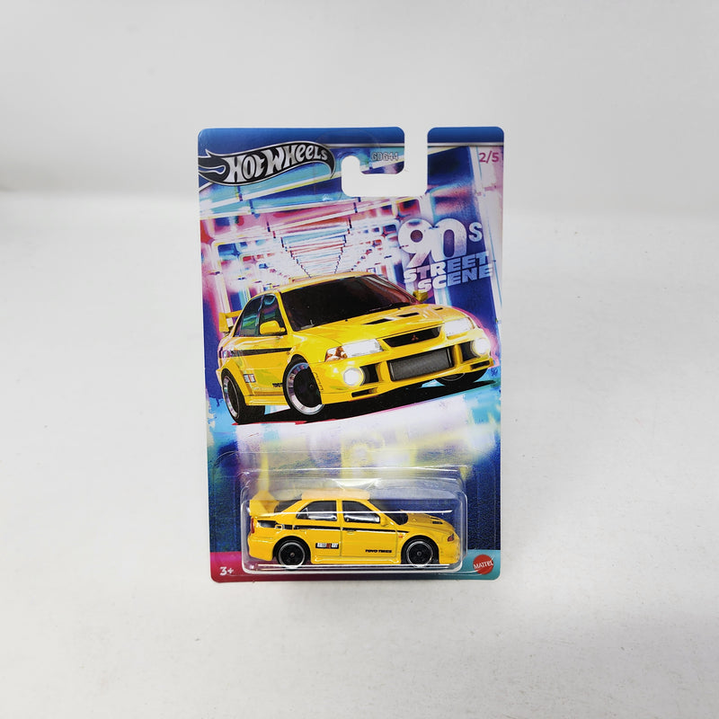 Mitsubishi Lancer Evolution VI * Yellow * Hot Wheels Street Scene