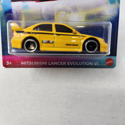 Mitsubishi Lancer Evolution VI * Yellow * Hot Wheels Street Scene