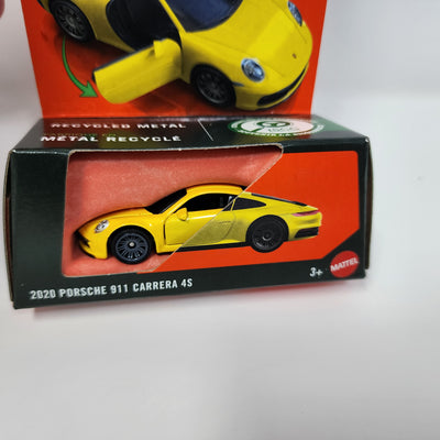 2020 Porsche 911 Carrera 4S * Yellow * 2025 Matchbox Moving Parts Case F