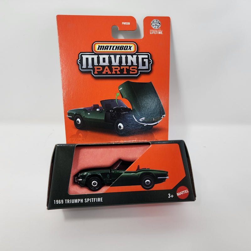 1969 Triumph Splitfire * Green * 2025 Matchbox Moving Parts Case F
