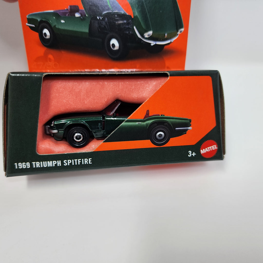 1969 Triumph Splitfire * Green * 2025 Matchbox Moving Parts Case F