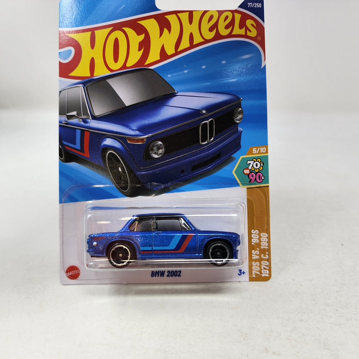 BMW 2002 #77 * BLUE * 2025 Hot Wheels NEW! N Case