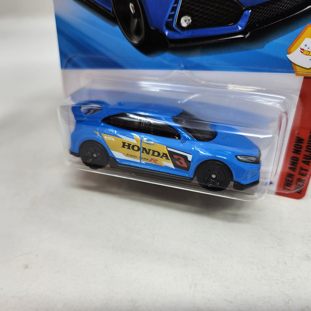 2018 Honda Civic Type R #123 * Blue * 2025 Hot Wheels NEW! N Case