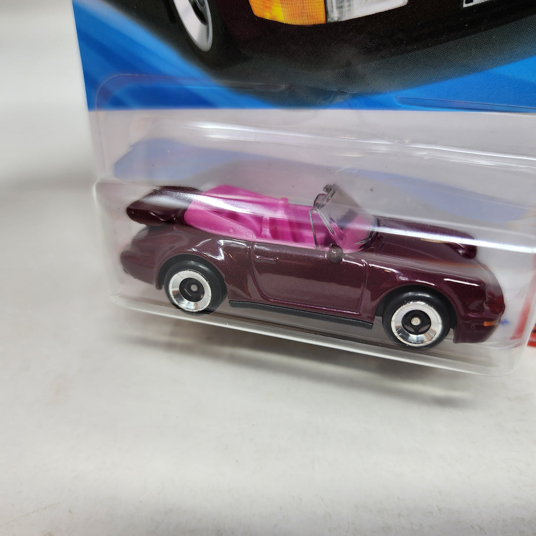 Porsche 911 Turbo Cabriolet #239 * Burgundy * 2025 Hot Wheels NEW