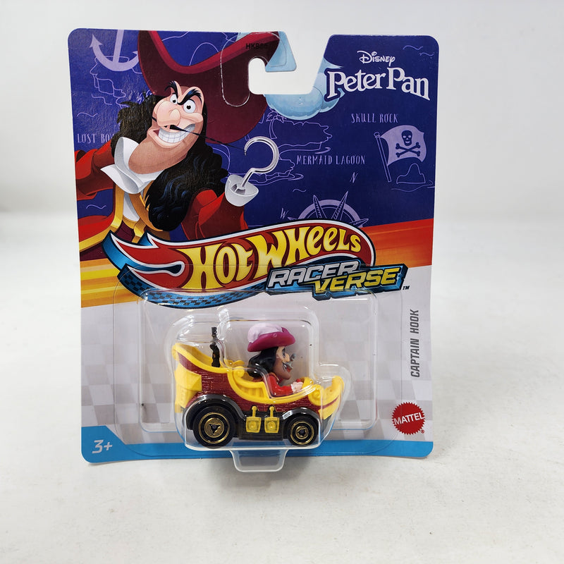 Captain Hook * 2025 Hot Wheels Racer Verse NEW! Case F * Disney Peter Pan