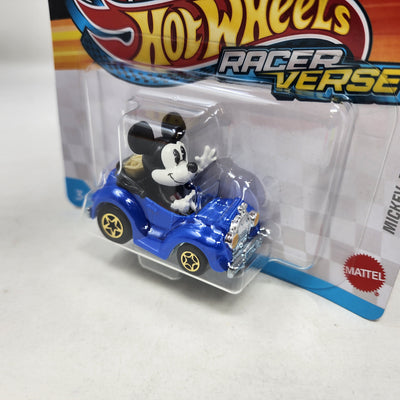 Mickey Mouse w/ Blue Car * 2025 Hot Wheels Racer Verse NEW! Case F * Disney Mickey