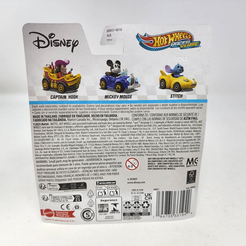 Mickey Mouse w/ Blue Car * 2025 Hot Wheels Racer Verse NEW! Case F * Disney Mickey