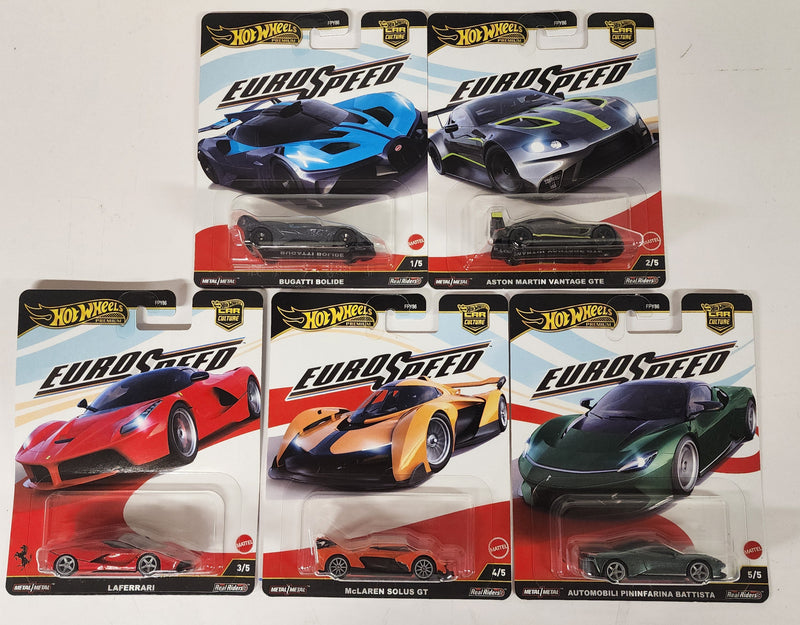5 Car Set * 2025 Hot Wheels Car Culture EURO SPEED * Case L