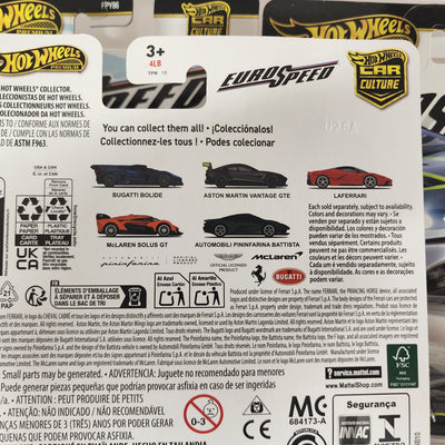 5 Car Set * 2025 Hot Wheels Car Culture EURO SPEED * Case L