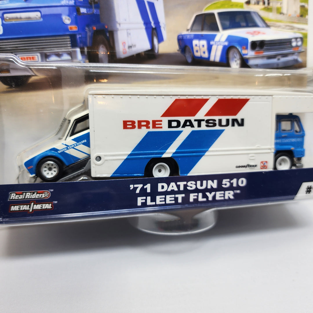 BRE '71 Datsun 510 & Fleet Flyer * Hot Wheels Car Culture Team