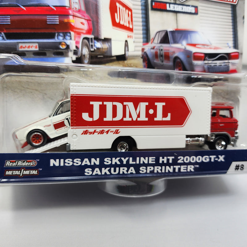 Nissan Skyline HT 2000GT-X & Sakura Sprinter Hot Wheels Team Transport * Bad Card