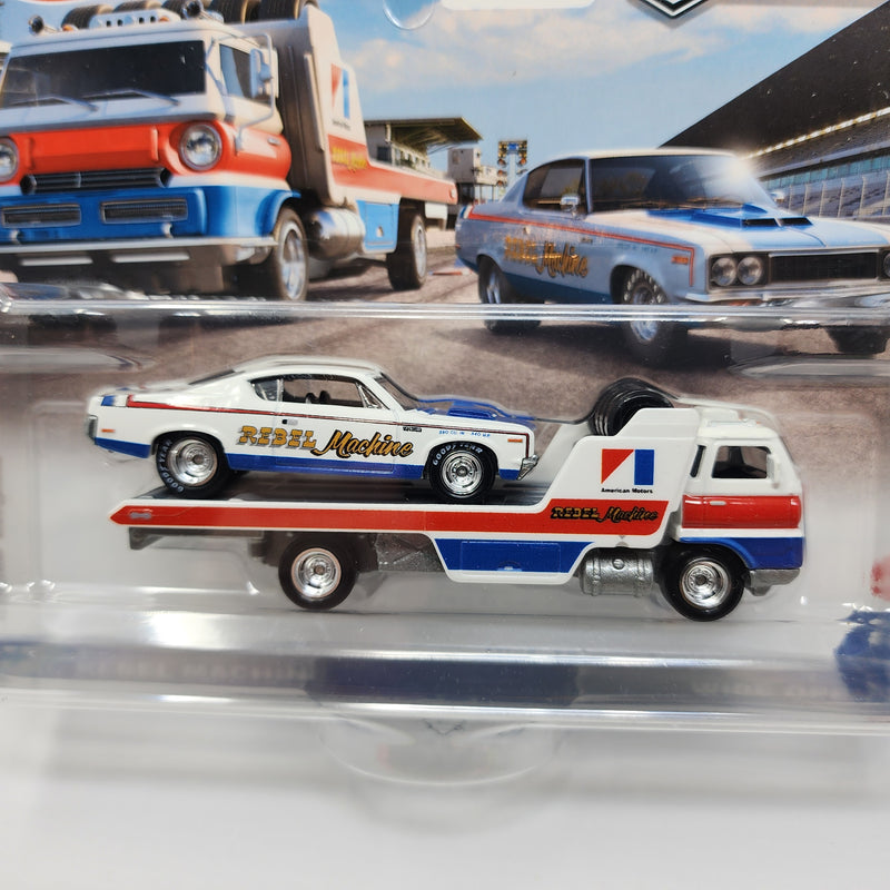 AMC Rebel Machine & Wide Open * Hot Wheels Team Transport Car Culture * Bad Card