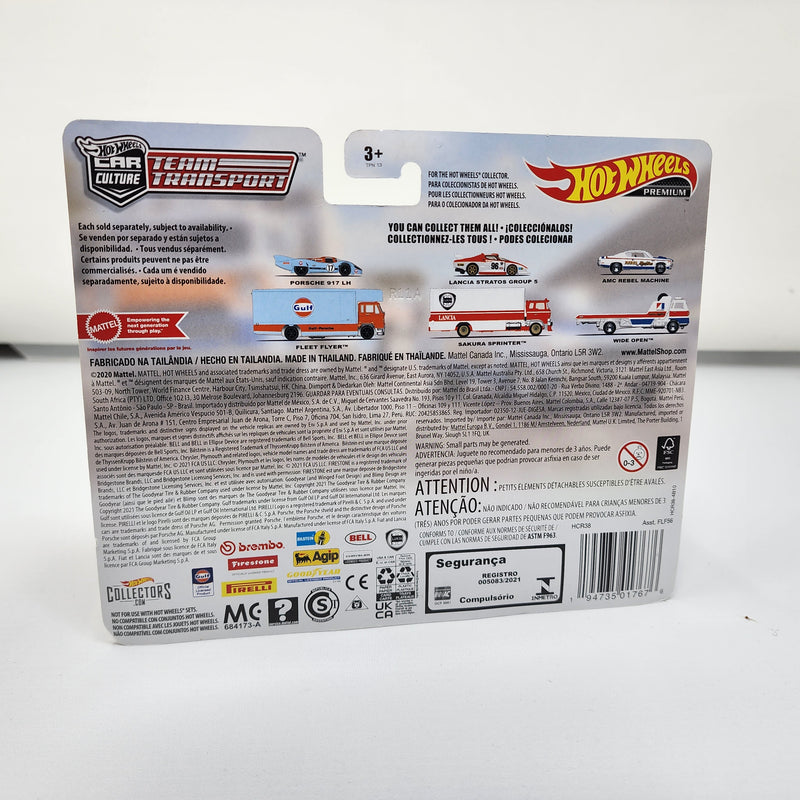 AMC Rebel Machine & Wide Open * Hot Wheels Team Transport Car Culture * Bad Card
