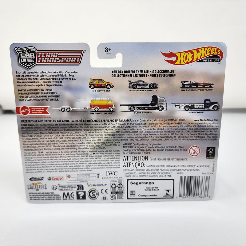 Classic Hydroplane & Speed Waze * 2022 Hot Wheels Team Transport Car Culture Case S