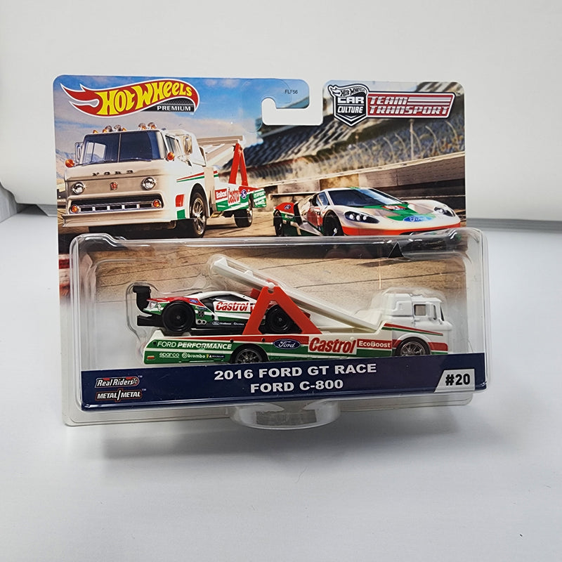 2016 Ford GT Race & C800 * Hot Wheels Team Transport Car Culture