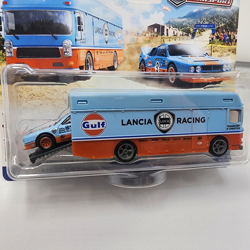 Lancia Rally 037 & Euro Hauler GULF * Hot Wheels Team Transport Car Culture