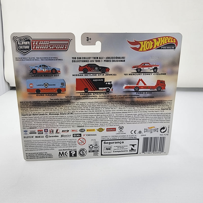 Lancia Rally 037 & Euro Hauler GULF * Hot Wheels Team Transport Car Culture