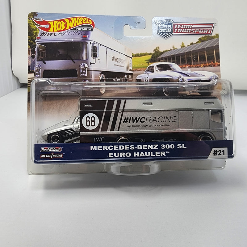 Mercedes-Benz 300 SL & Euro Hauler * Hot Wheels Team Transport Car Culture