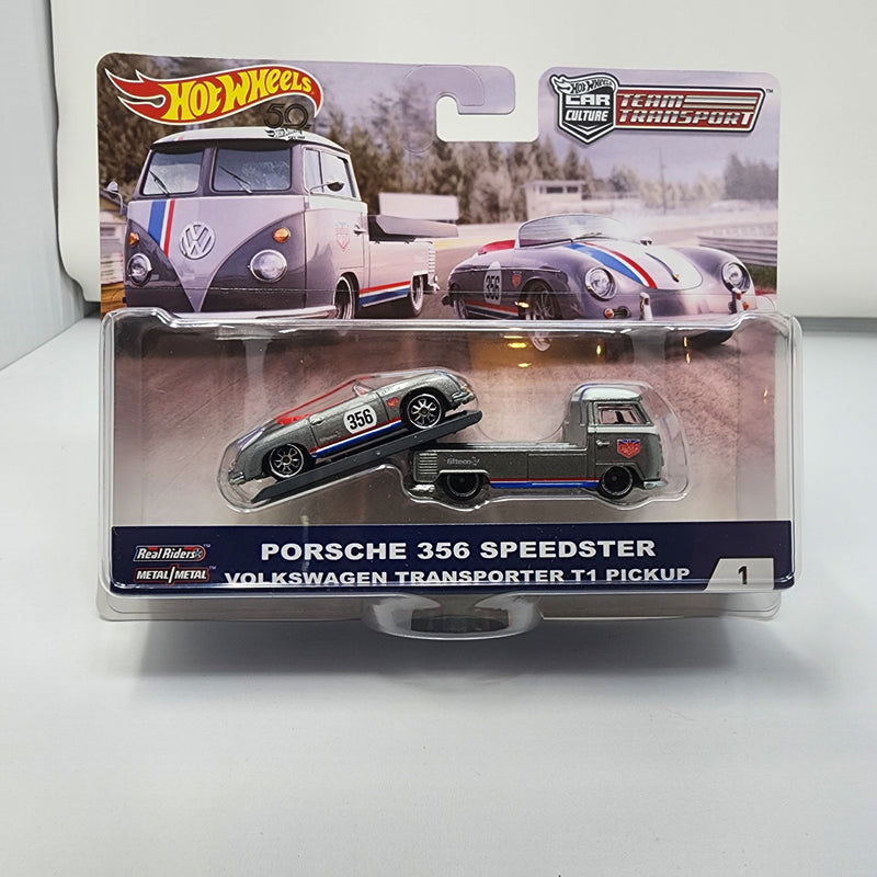 Porsche 356 Speedster & T1 Pickup * Hot Wheels Team Transport Car Culture