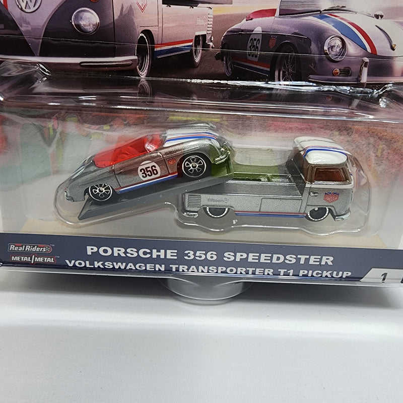 Porsche 356 Speedster & T1 Pickup * Hot Wheels Team Transport Car Culture