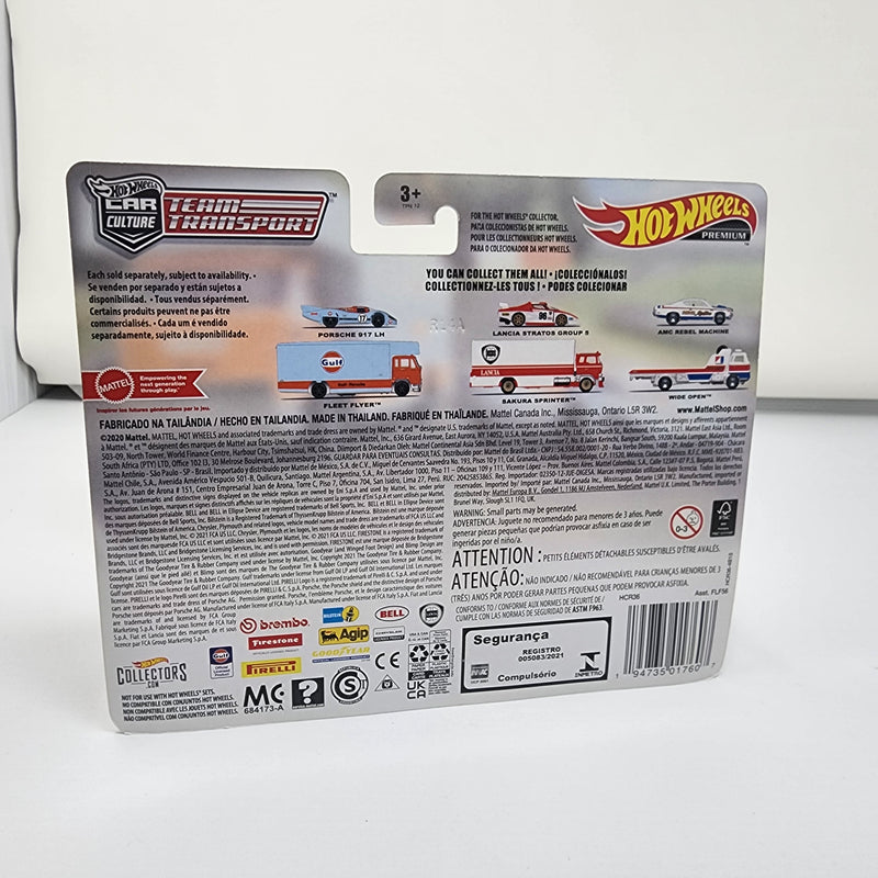 Porsche 917 LH & Fleet Flyer * 2022 Hot Wheels Team Transport Car Culture * Card Issue