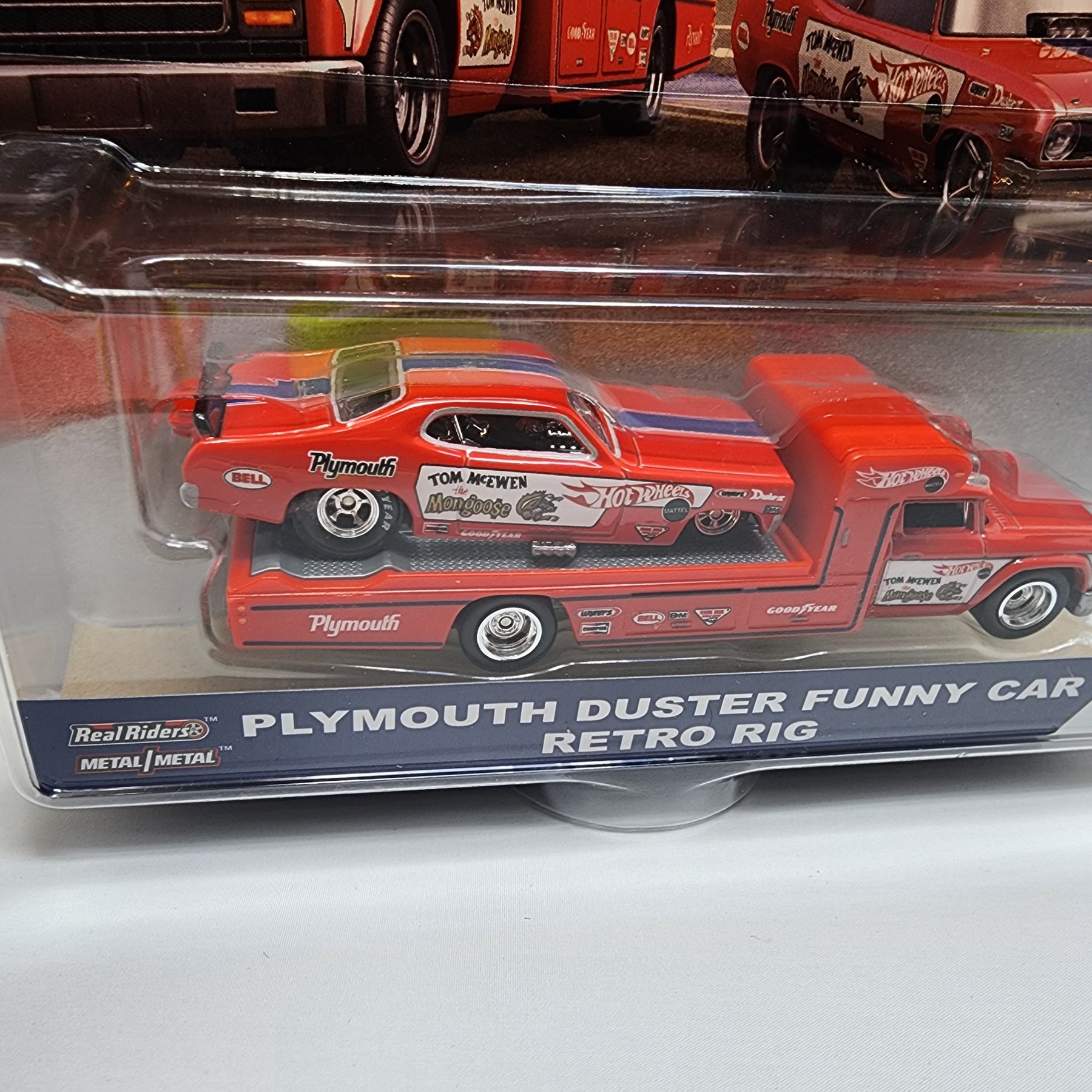 Plymouth Duster Funny Car Retro Rig Hot Wheels Team Transport