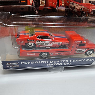Plymouth Duster Funny Car & Retro Rig * Hot Wheels Team Transport Car Culture