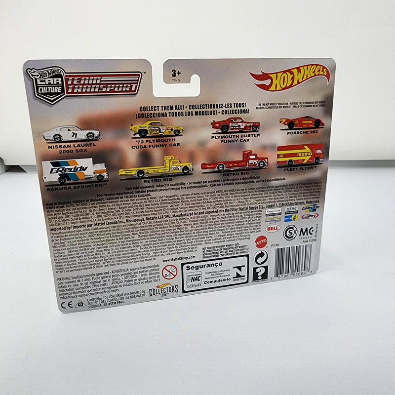 Plymouth Duster Funny Car & Retro Rig * Hot Wheels Team Transport Car Culture