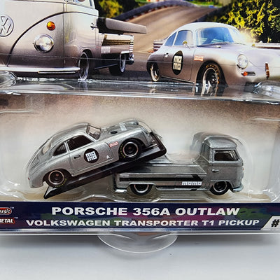 Porsche 356A Outlaw & VW Transporter T1 #13 * Hot Wheels Team Transport Car Culture