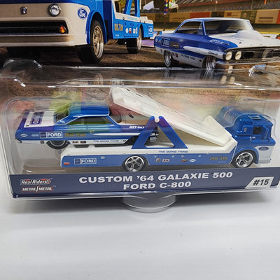 Custom '64 Galaxie 500 & Ford C-800 #15 * Hot Wheels Team Transport Car Culture