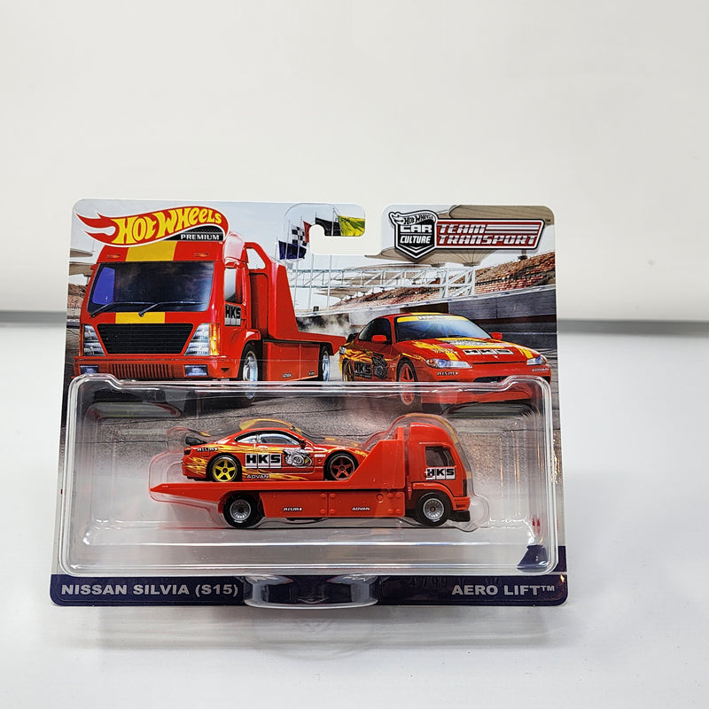 Nissan Silvia S15 & Aero Lift * Hot Wheels Team Transport Car Culture