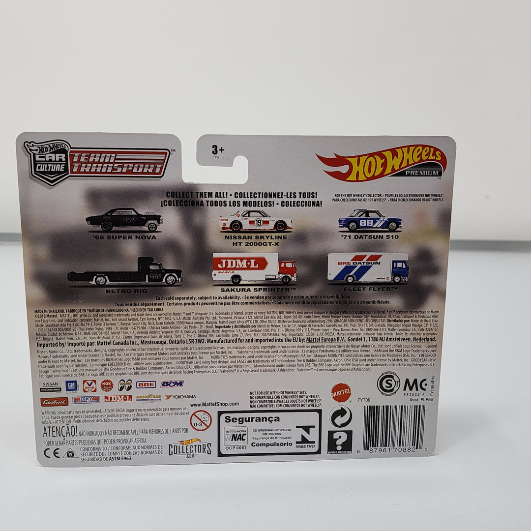 66 Super Nova & Retro Rig Black Hole * Hot Wheels Team Transport