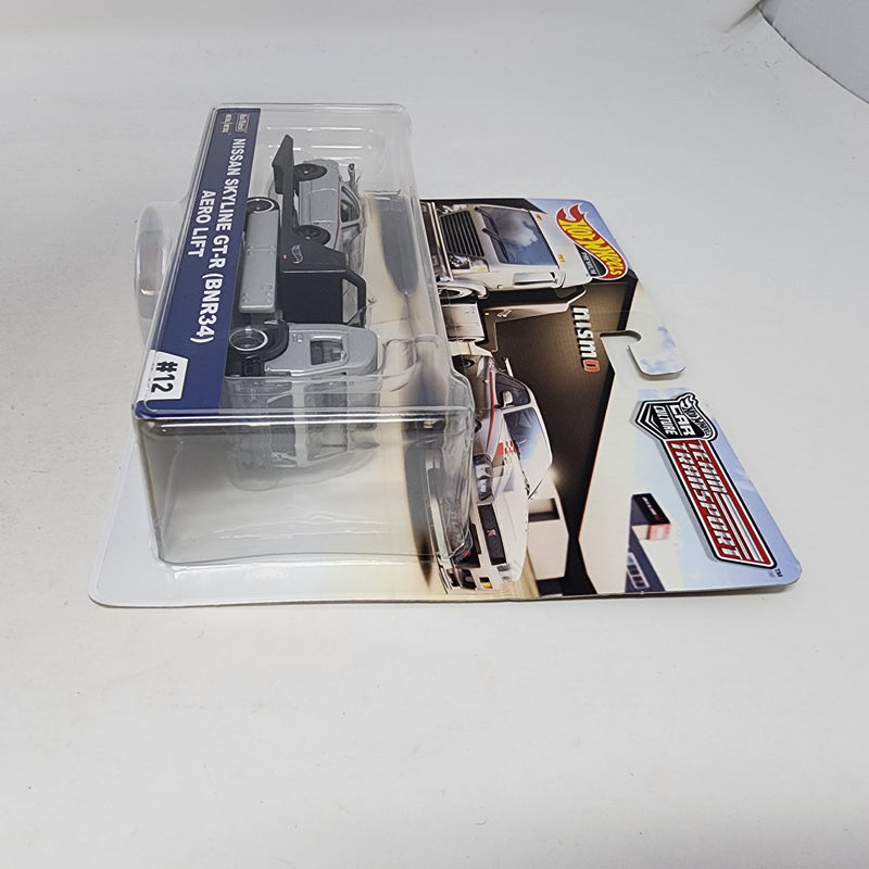 Nissan Skyline GT-R BNR34 & Aero Lift * Hot Wheels Team Transport Car Culture