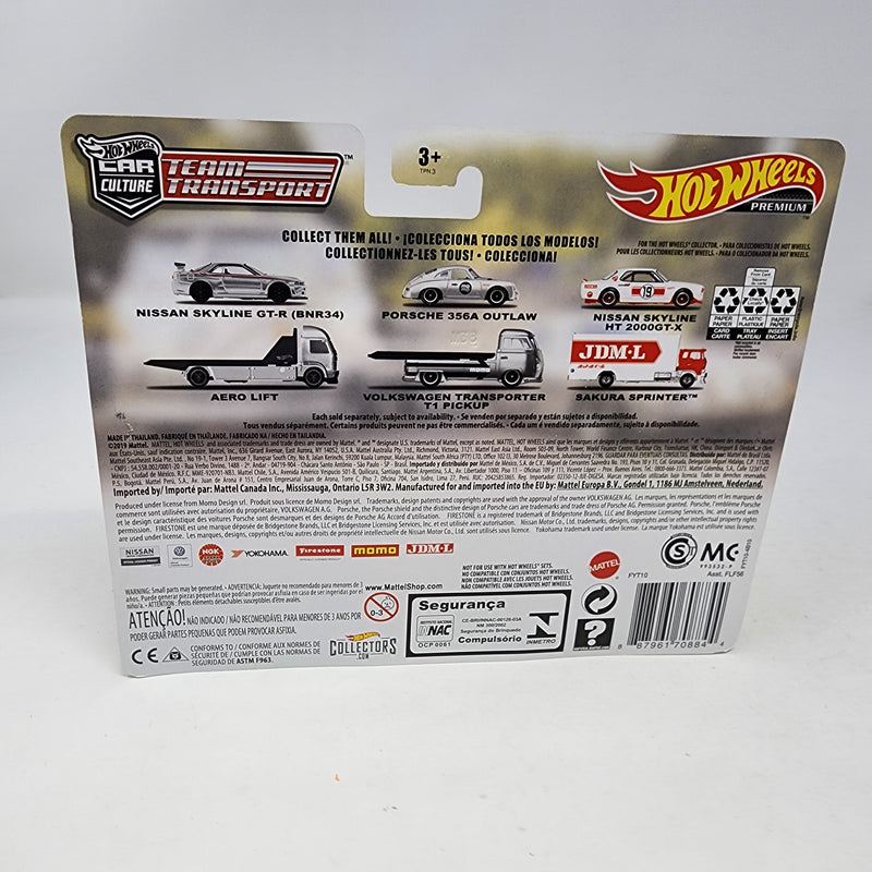 Nissan Skyline GT-R BNR34 & Aero Lift * Hot Wheels Team Transport Car Culture