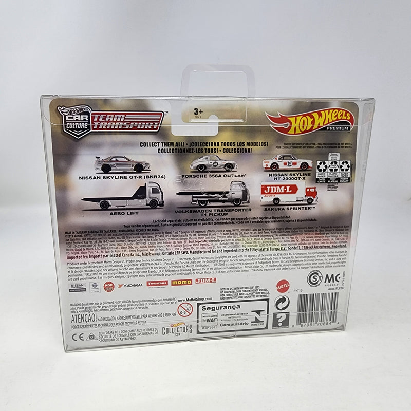 Nissan Skyline GT-R BNR34 & Aero Lift * Hot Wheels Team Transport Car Culture