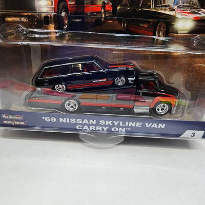 '69 Nissan Skyline Van & Carry On * Hot Wheels Team Transport Car Culture