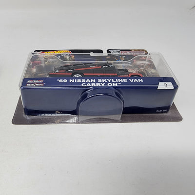 '69 Nissan Skyline Van & Carry On * Hot Wheels Team Transport Car Culture