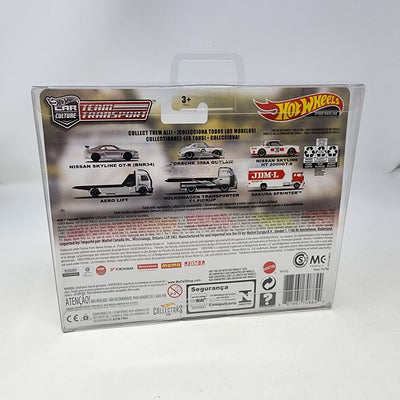 Nissan Skyline GT-R BNR34 & Aero Lift * Hot Wheels Team Transport Car Culture
