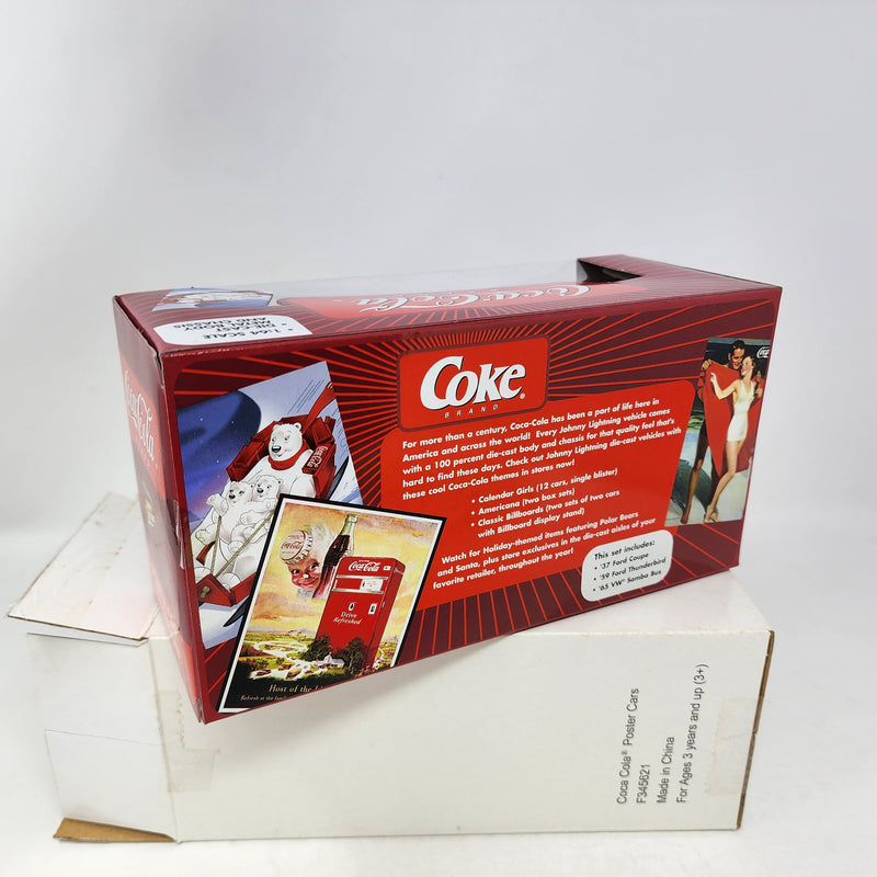 Coca-Cola Poster Car Collection * 3 Pack * Johnny Lightning