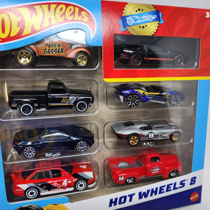 8 Pack * Hot Wheels w/ Exclusive Black 300ZX
