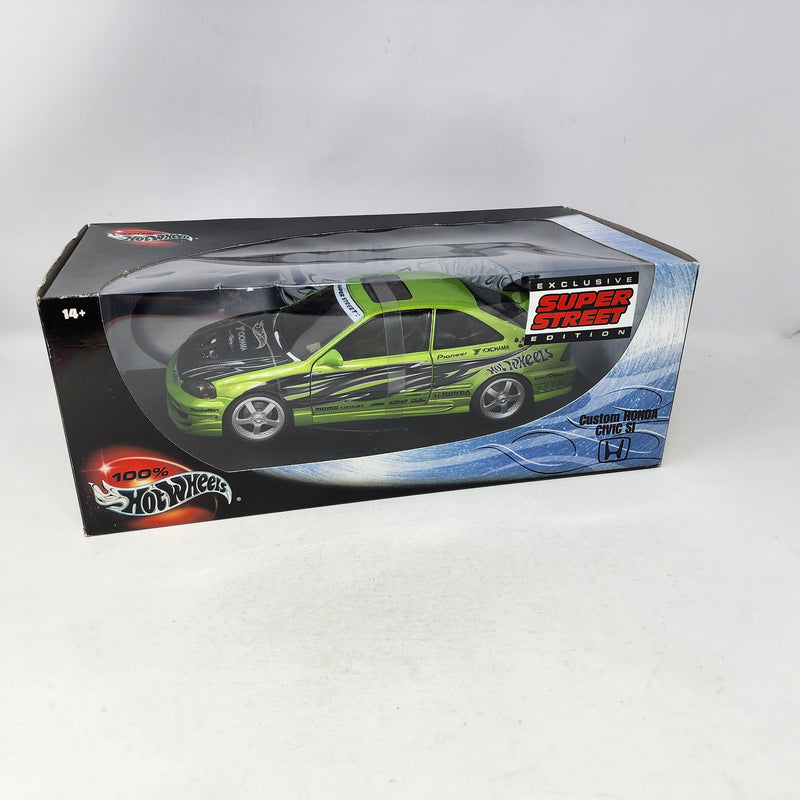 Custom Honda Civic Si * Hot Wheels 100% Series * 1/18 Scale