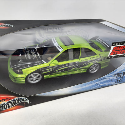 Custom Honda Civic Si * Hot Wheels 100% Series * 1/18 Scale
