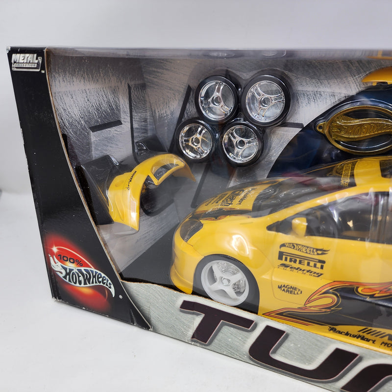 Tunerz Honda Civic Si * Yellow * Hot Wheels 100% Series * 1/18 Scale