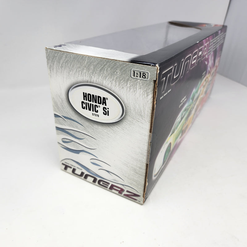 Tunerz Honda Civic Si * Yellow * Hot Wheels 100% Series * 1/18 Scale